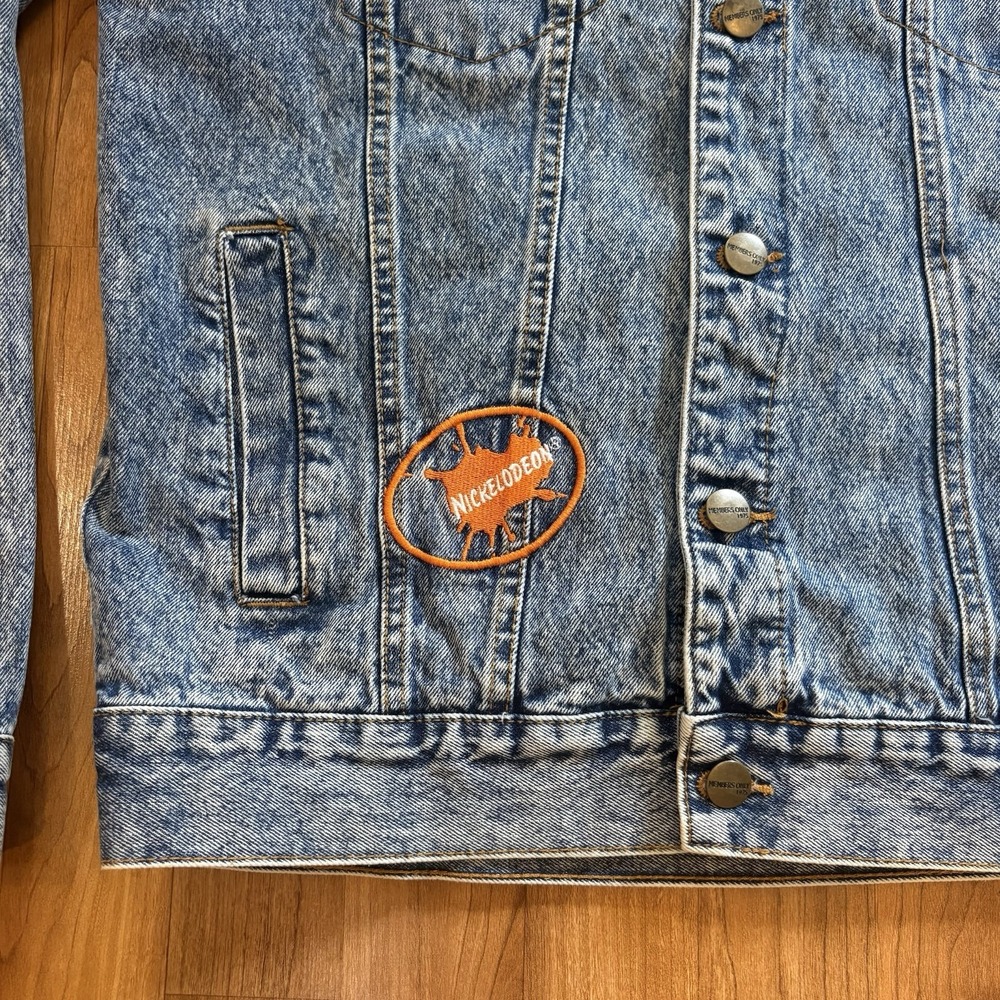 Members Only Nickelodeon Denim Jacket Size M Rugrats, SpongeBob And Hey Arnold - Picture 4 of 9